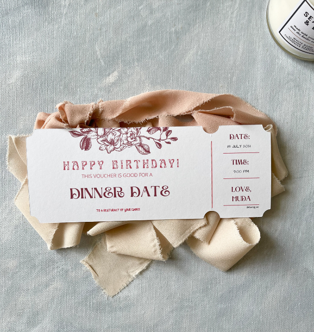 Ticket Card - بطاقة تذكرة